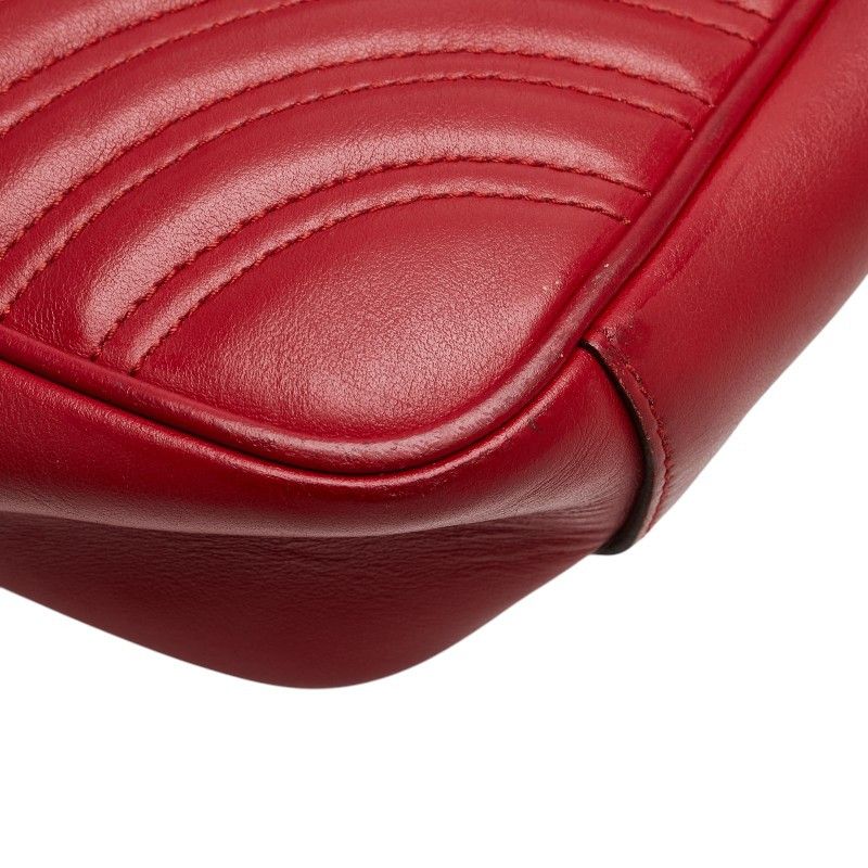 Gucci Gucci Gucci GG Marmont Double G Quilted Heart Small Leather Shoulder Bag Leather Shoulder Bag 443497 DUTY FREE for USA Size ONE SIZE - 5 Thumbnail
