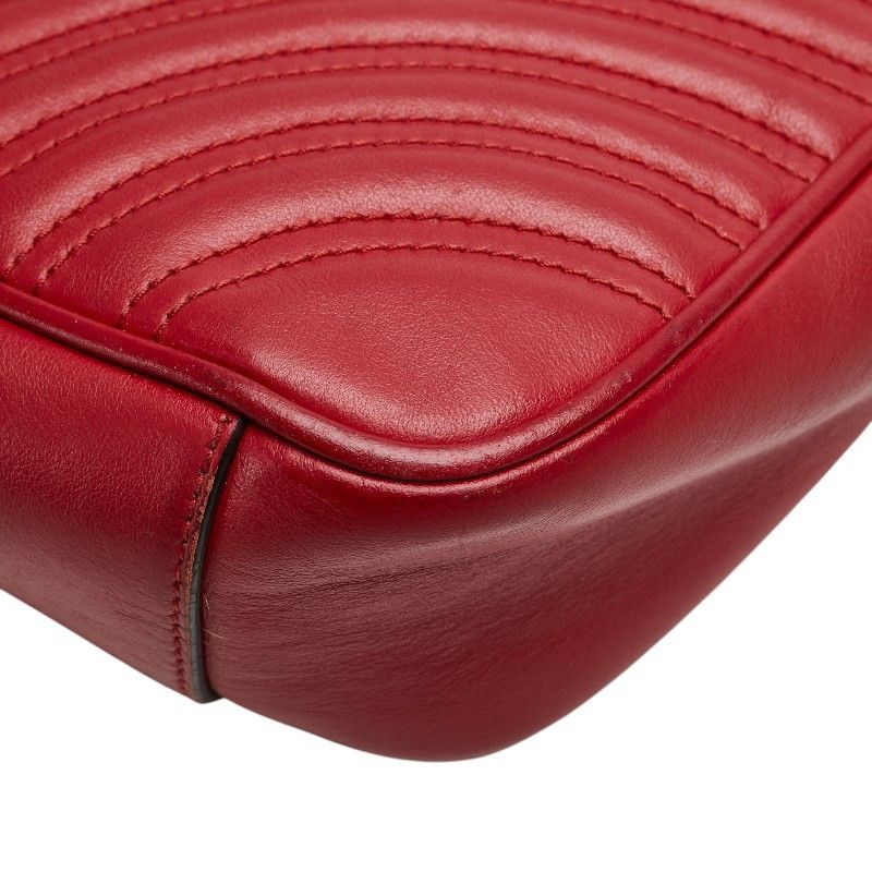 Gucci Gucci Gucci GG Marmont Double G Quilted Heart Small Leather Shoulder Bag Leather Shoulder Bag 443497 DUTY FREE for USA Size ONE SIZE - 4 Thumbnail