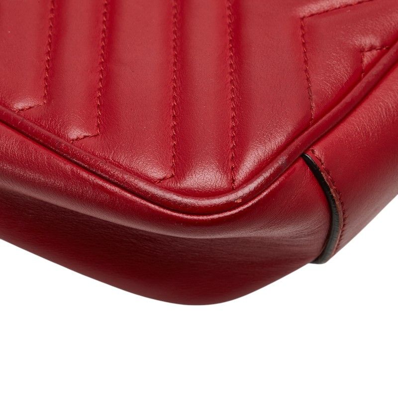 Gucci Gucci Gucci GG Marmont Double G Quilted Heart Small Leather Shoulder Bag Leather Shoulder Bag 443497 DUTY FREE for USA Size ONE SIZE - 7 Thumbnail