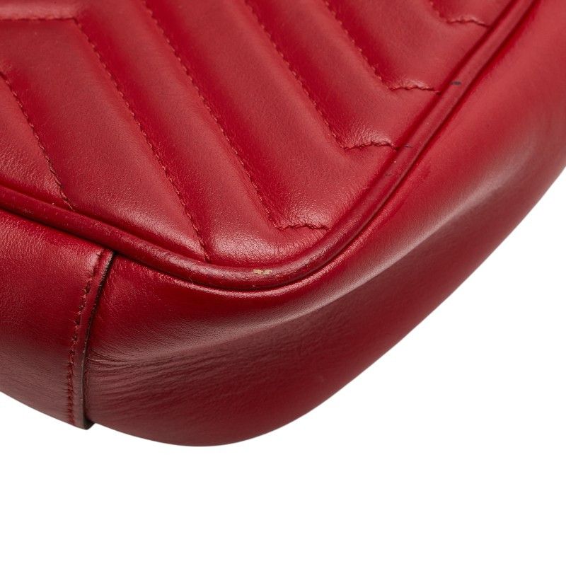 Gucci Gucci Gucci GG Marmont Double G Quilted Heart Small Leather Shoulder Bag Leather Shoulder Bag 443497 DUTY FREE for USA Size ONE SIZE - 6 Thumbnail