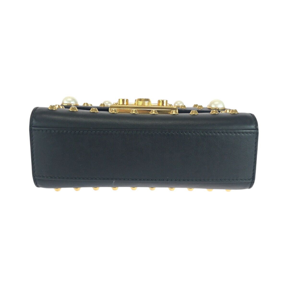 Gucci Gucci Gucci Studs Pearl Leather Chain Shoulder Bag Leather Shoulder Bag 432182 DUTY FREE for USA Size ONE SIZE - 10 Thumbnail