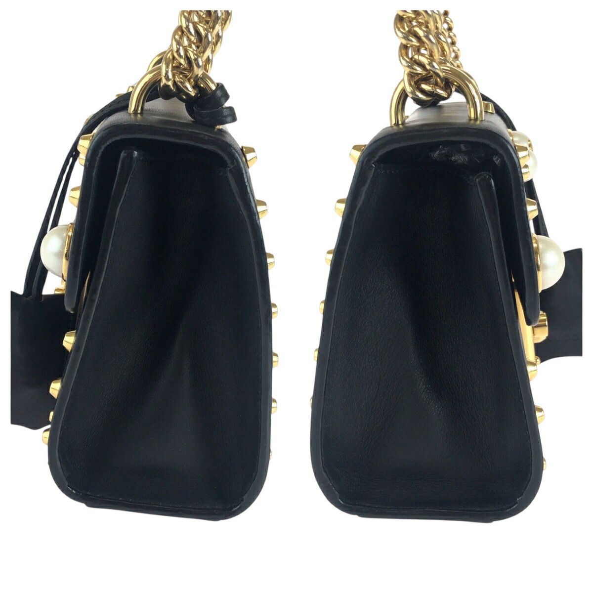 Gucci Gucci Gucci Studs Pearl Leather Chain Shoulder Bag Leather Shoulder Bag 432182 DUTY FREE for USA Size ONE SIZE - 8 Thumbnail