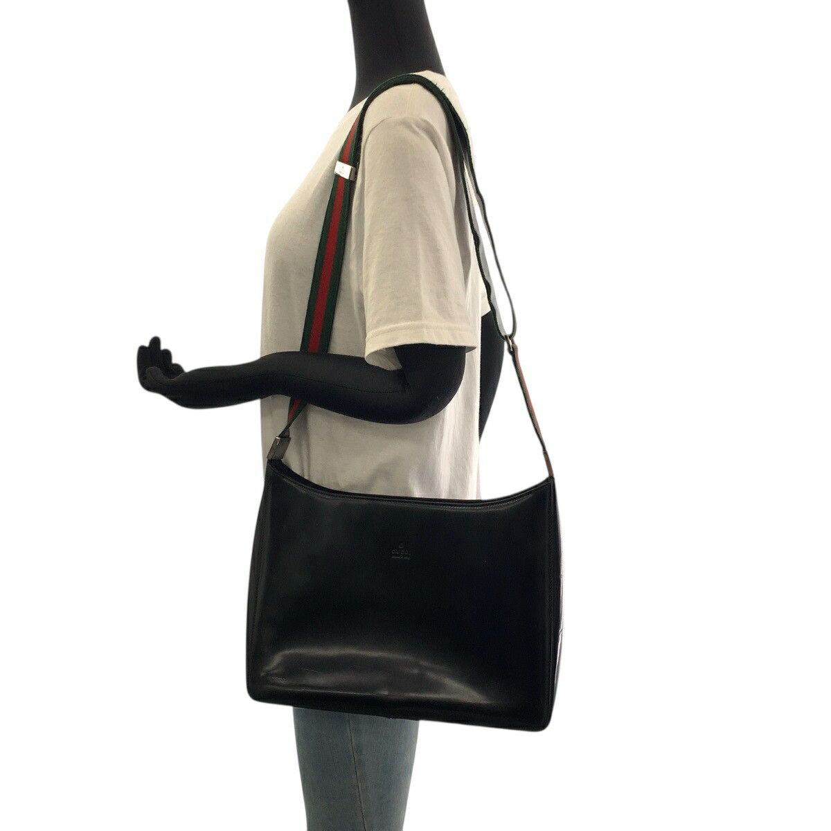 Gucci Gucci Gucci Sherry Line Patent Leather Shoulder Bag Enamel Shoulder Bag 0013246 DUTY FREE for USA Size ONE SIZE - 7 Thumbnail