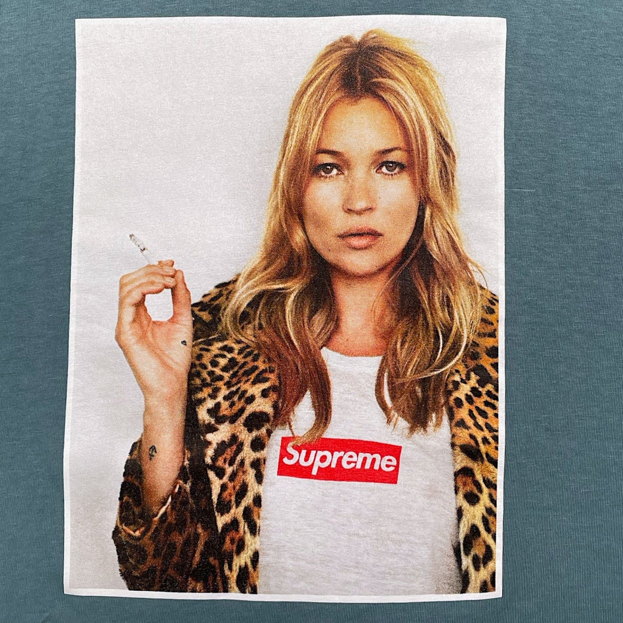 Supreme Kate Moss Short Sleeve Tee Shirt Slate Size US M / EU 48-50 / 2 - 3 Thumbnail