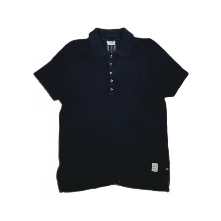 Thom Browne Thom Browne Short Sleeve Polo Shirt for Men 0079 Size US L / EU 52-54 / 3 - 2 Thumbnail