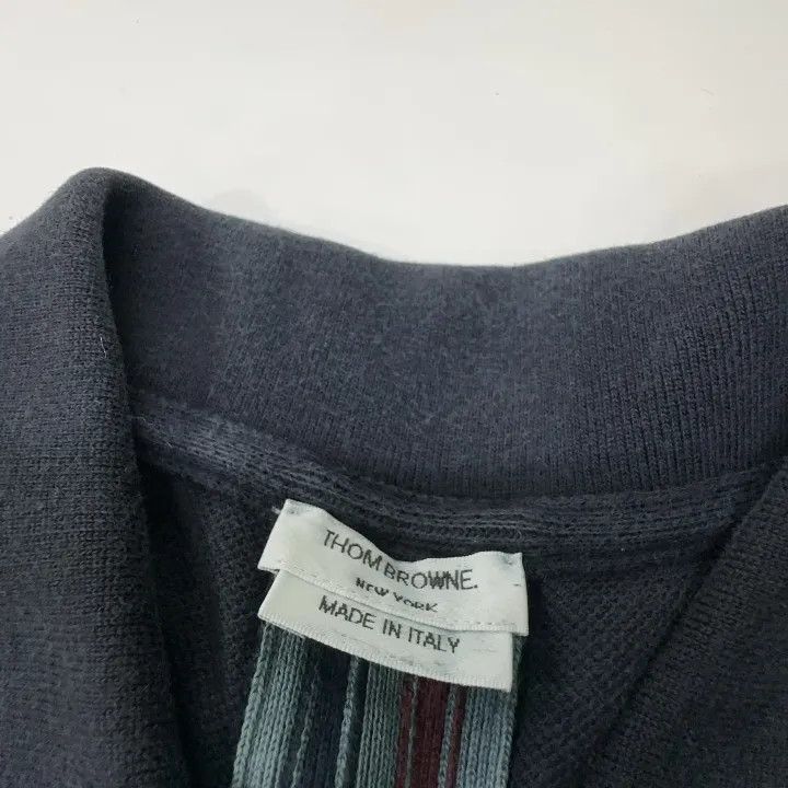 Thom Browne Thom Browne Short Sleeve Polo Shirt for Men 0079 Size US L / EU 52-54 / 3 - 6 Thumbnail