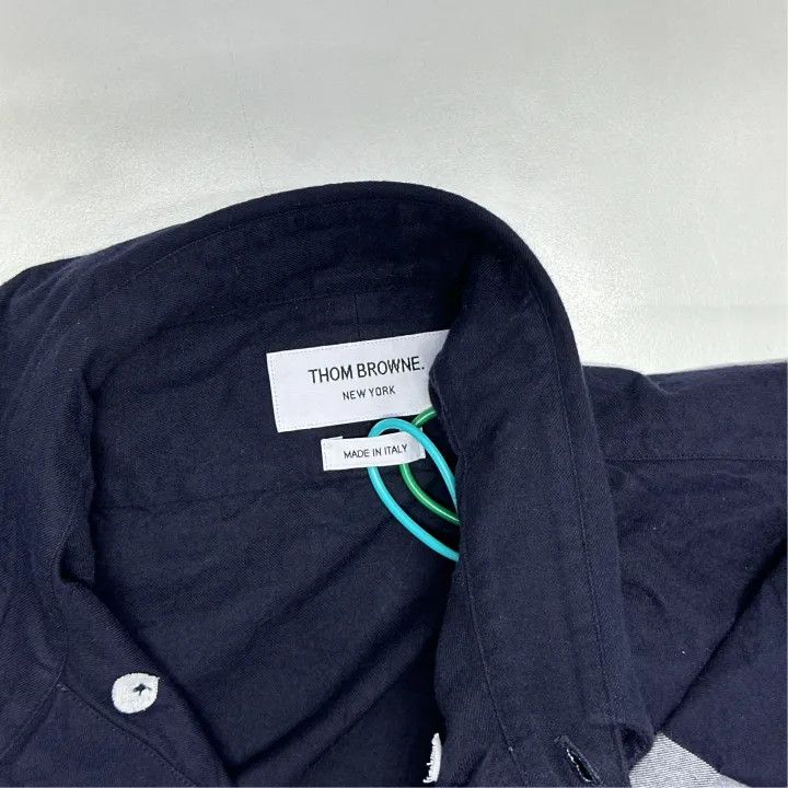 Thom Browne Thom Browne Classic Long Sleeve Shirt 0079 Size US S / EU 44-46 / 1 - 7 Thumbnail