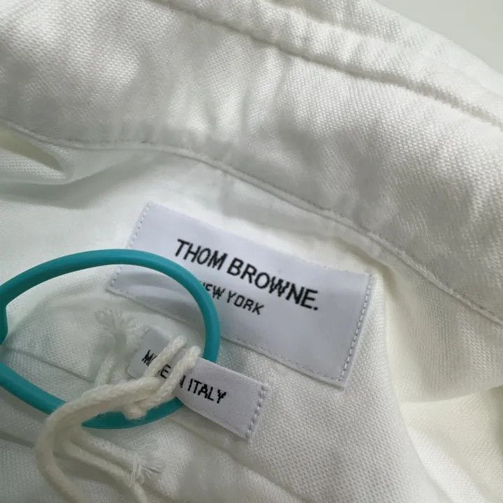 Thom Browne Thom Browne Classic Long Sleeve Shirt with Stripes 0079 Size US S / EU 44-46 / 1 - 2 Thumbnail