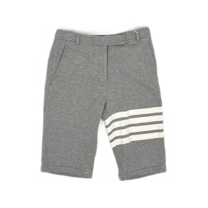 Thom Browne Thom Browne Classic Grey Cotton Casual Shorts 0079 Size US 40 / EU 56 - 2 Thumbnail