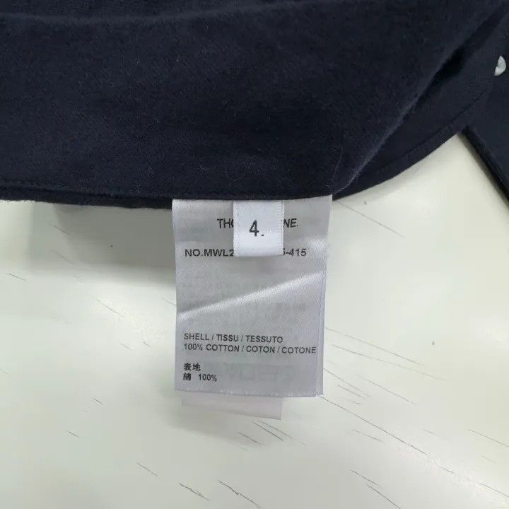 Thom Browne Thom Browne Classic Navy Long Sleeve Shirt 0079 Size US S / EU 44-46 / 1 - 3 Thumbnail