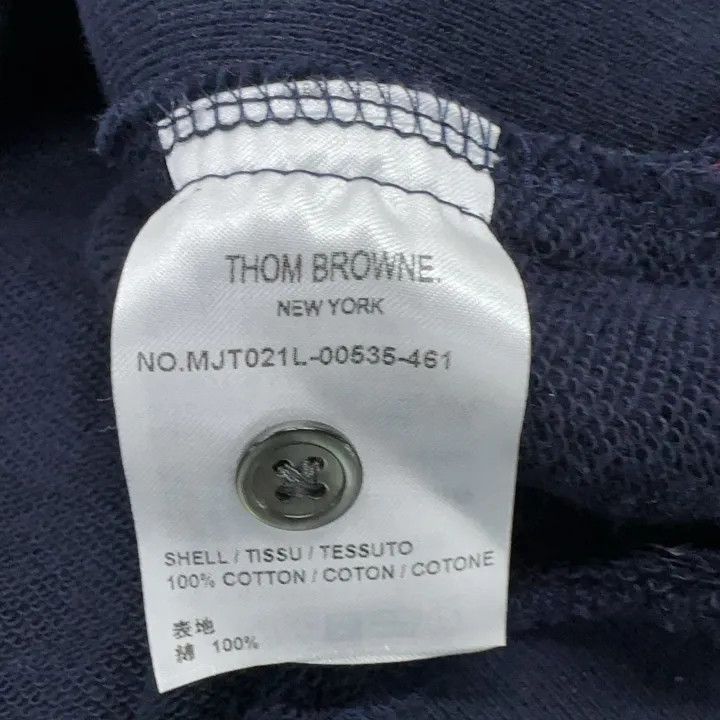 Thom Browne Thom Browne Navy Blue Classic Logo Sweatshirt 0079 Size US M / EU 48-50 / 2 - 6 Thumbnail
