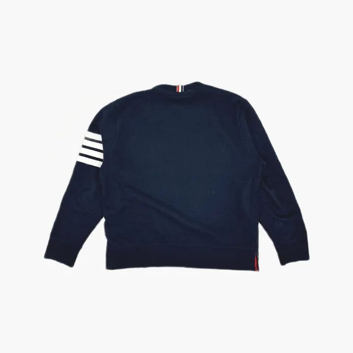 Thom Browne Thom Browne Navy Blue Classic Logo Sweatshirt 0079 Size US M / EU 48-50 / 2 - 3 Thumbnail
