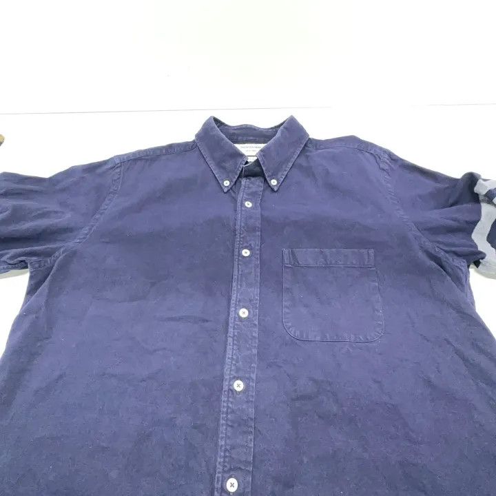 Thom Browne Thom Browne Classic Navy Long Sleeve Shirt 0079 Size US M / EU 48-50 / 2 - 8 Thumbnail