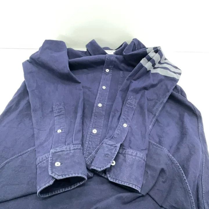 Thom Browne Thom Browne Classic Navy Long Sleeve Shirt 0079 Size US M / EU 48-50 / 2 - 11 Thumbnail