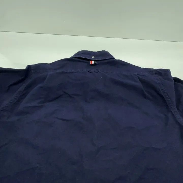 Thom Browne Thom Browne Classic Navy Long Sleeve Shirt 0079 Size US M / EU 48-50 / 2 - 12 Thumbnail