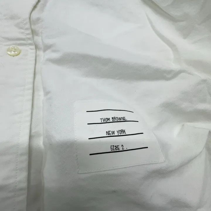 Thom Browne Thom Browne Classic Long Sleeve Oxford Shirt 0079 Size US S / EU 44-46 / 1 - 7 Thumbnail