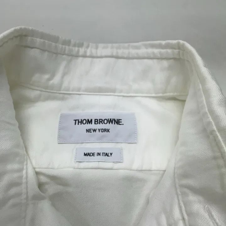Thom Browne Thom Browne Classic Long Sleeve Shirt with Stripes 0079 Size US M / EU 48-50 / 2 - 4 Thumbnail