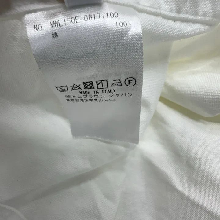 Thom Browne Thom Browne Classic Long Sleeve Shirt with Stripes 0079 Size US M / EU 48-50 / 2 - 6 Thumbnail