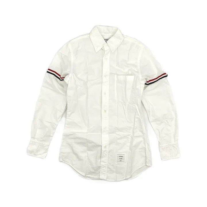 Thom Browne Thom Browne Classic Long Sleeve Shirt with Stripes 0079 Size US M / EU 48-50 / 2 - 2 Thumbnail