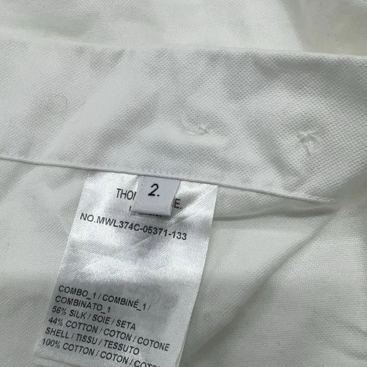 Thom Browne Thom Browne Classic Four Stripe Long Sleeve Shirt 0079 Size US S / EU 44-46 / 1 - 4 Thumbnail