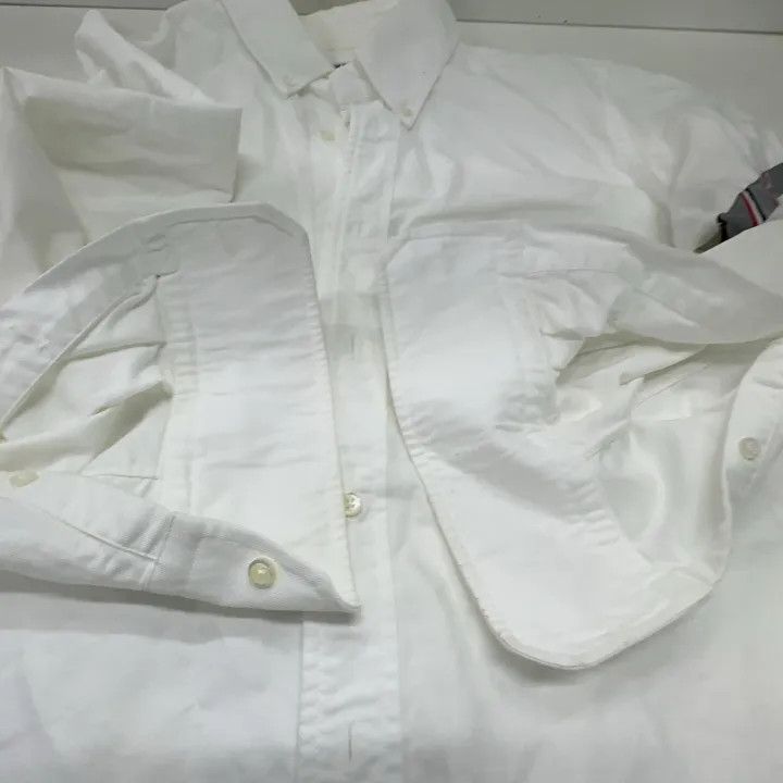 Thom Browne Thom Browne Classic Four Stripe Long Sleeve Shirt 0079 Size US S / EU 44-46 / 1 - 10 Thumbnail