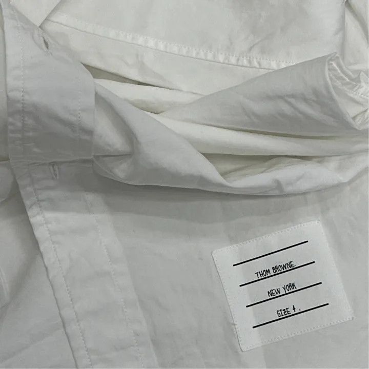 Thom Browne Thom Browne Classic Striped Long Sleeve Shirt 0079 Size US S / EU 44-46 / 1 - 3 Thumbnail