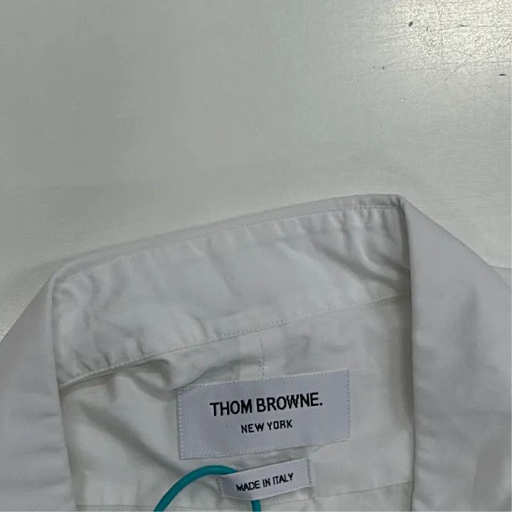 Thom Browne Thom Browne Classic Striped Long Sleeve Shirt 0079 Size US S / EU 44-46 / 1 - 4 Thumbnail