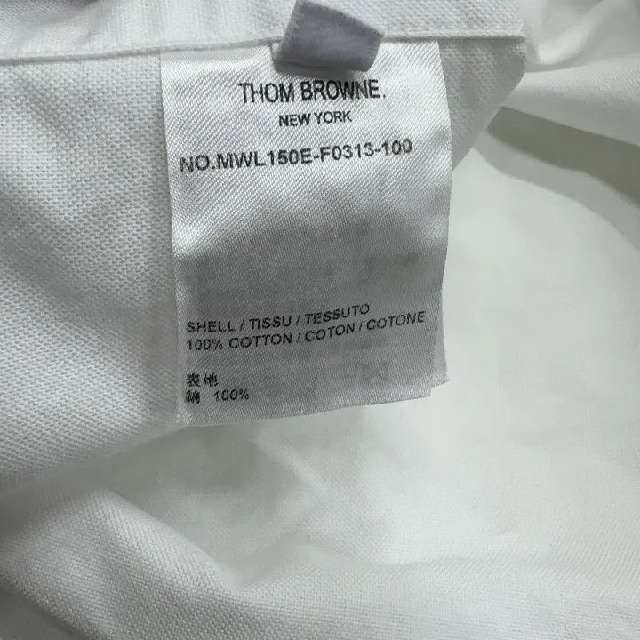 Thom Browne Thom Browne Classic White Long Sleeve Shirt 0079 Size US M / EU 48-50 / 2 - 7 Thumbnail