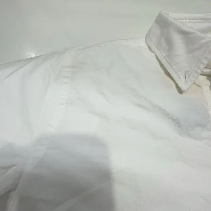 Thom Browne Thom Browne Classic Long Sleeve White Oxford Shirt 0079 Size US S / EU 44-46 / 1 - 7 Thumbnail