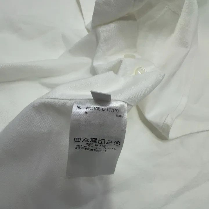 Thom Browne Thom Browne Classic Long Sleeve White Oxford Shirt 0079 Size US S / EU 44-46 / 1 - 5 Thumbnail