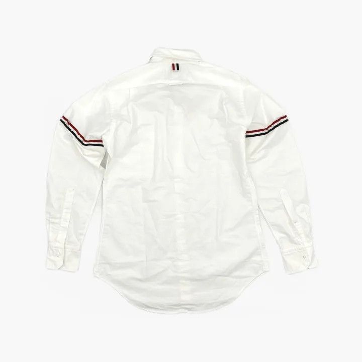 Thom Browne Thom Browne Classic Long Sleeve White Oxford Shirt 0079 Size US S / EU 44-46 / 1 - 3 Thumbnail