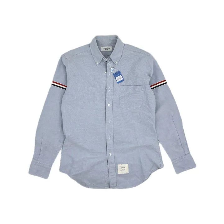 Thom Browne Thom Browne Casual Solid Button-Up Shirt 0079 Size US M / EU 48-50 / 2 - 2 Thumbnail
