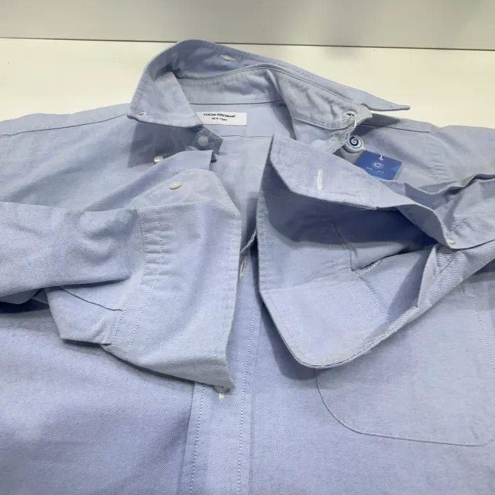 Thom Browne Thom Browne Casual Solid Button-Up Shirt 0079 Size US M / EU 48-50 / 2 - 7 Thumbnail
