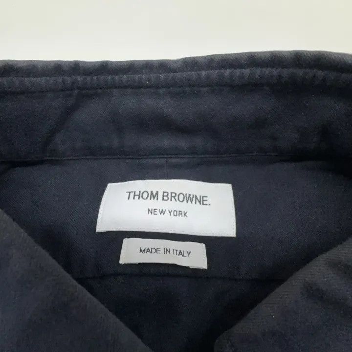 Thom Browne Thom Browne Classic Striped Long Sleeve Shirt 0079 Size US L / EU 52-54 / 3 - 6 Thumbnail