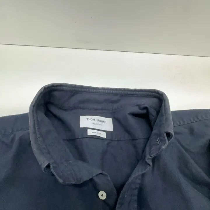 Thom Browne Thom Browne Classic Striped Long Sleeve Shirt 0079 Size US L / EU 52-54 / 3 - 7 Thumbnail