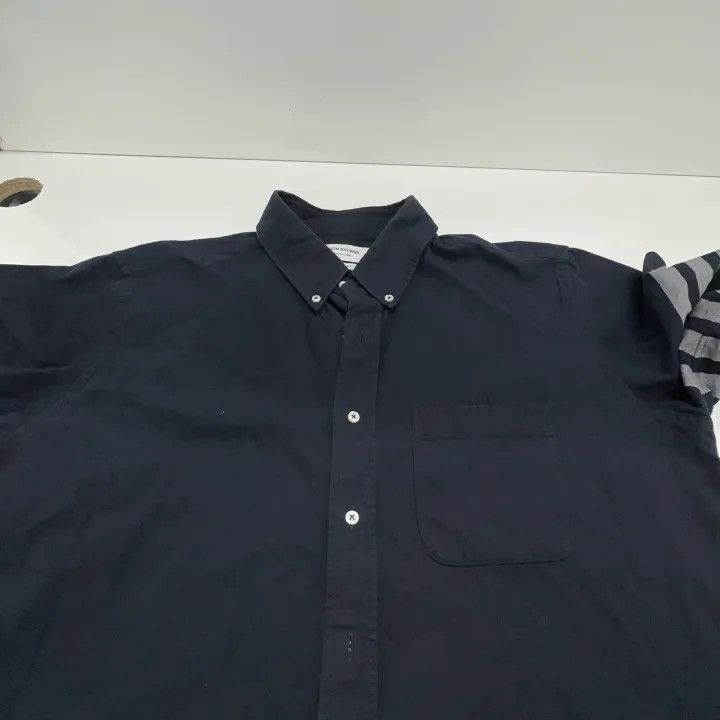 Thom Browne Thom Browne Classic Striped Long Sleeve Shirt 0079 Size US L / EU 52-54 / 3 - 8 Thumbnail