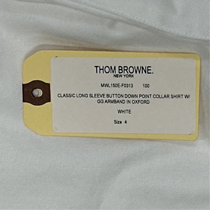 Thom Browne Thom Browne Classic Long Sleeve Shirt with Stripes 0079 Size US M / EU 48-50 / 2 - 3 Thumbnail