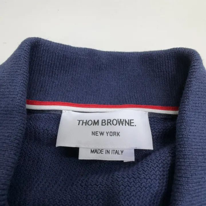 Thom Browne Thom Browne Color-Block Stripe Summer Polo Shirt 0079 Size US L / EU 52-54 / 3 - 5 Thumbnail