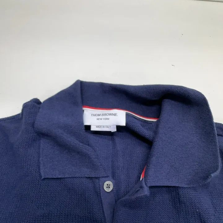 Thom Browne Thom Browne Color-Block Stripe Summer Polo Shirt 0079 Size US L / EU 52-54 / 3 - 6 Thumbnail