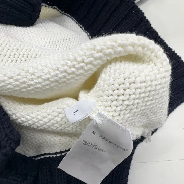 Thom Browne Thom Browne White Striped Knit Sweater for Men 0079 Size US S / EU 44-46 / 1 - 4 Thumbnail