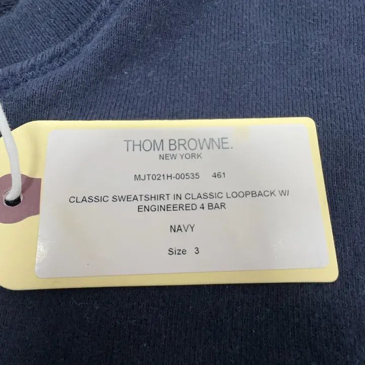 Thom Browne Thom Browne Classic Navy Blue Sweatshirt 0079 Size US M / EU 48-50 / 2 - 5 Thumbnail