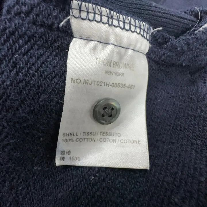Thom Browne Thom Browne Classic Navy Blue Sweatshirt 0079 Size US M / EU 48-50 / 2 - 7 Thumbnail