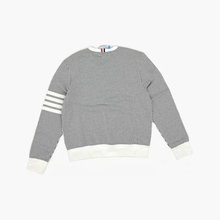 Thom Browne Thom Browne Classic Striped Crewneck Sweatshirt 0079 Size US M / EU 48-50 / 2 - 3 Thumbnail