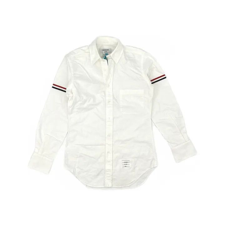Thom Browne Thom Browne Classic Long Sleeve Shirt with Stripes 0079 Size US M / EU 48-50 / 2 - 2 Thumbnail