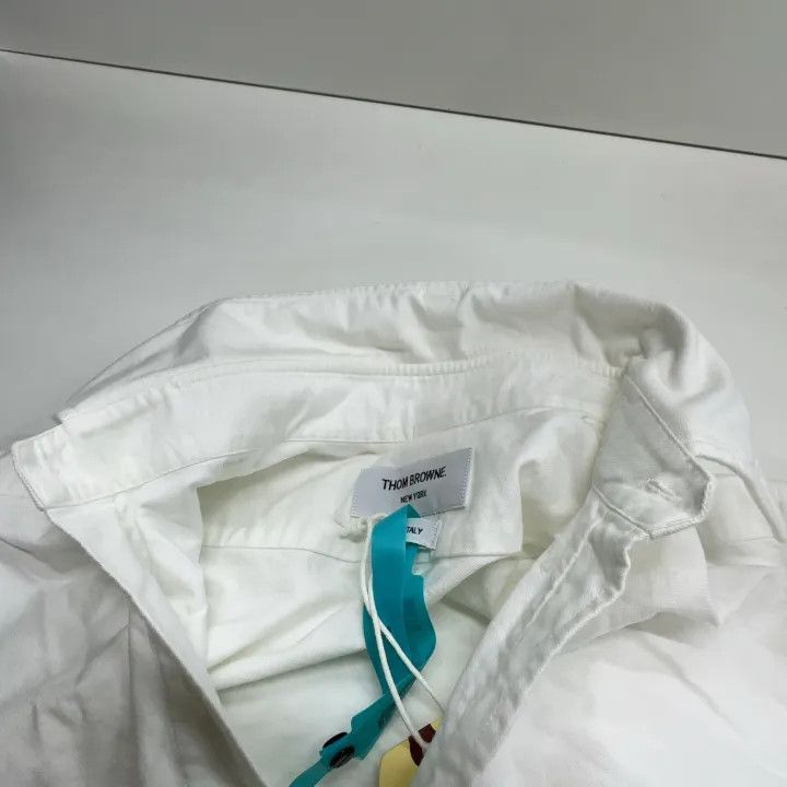 Thom Browne Thom Browne Classic Long Sleeve Shirt with Stripes 0079 Size US M / EU 48-50 / 2 - 8 Thumbnail