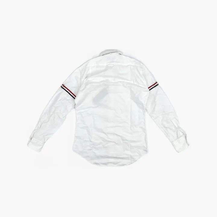 Thom Browne Thom Browne Classic Striped Long Sleeve Shirt 0079 Size US S / EU 44-46 / 1 - 3 Thumbnail