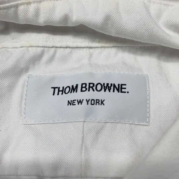 Thom Browne Thom Browne Classic Striped Long Sleeve Shirt 0079 Size US S / EU 44-46 / 1 - 4 Thumbnail