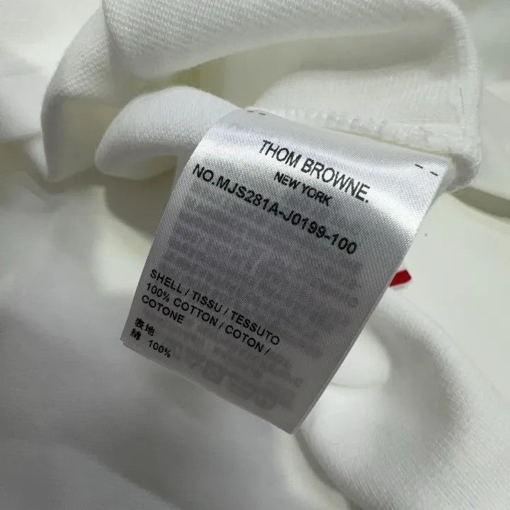 Thom Browne Thom Browne White Long Sleeve T-Shirt for Men 0079 Size US M / EU 48-50 / 2 - 4 Thumbnail