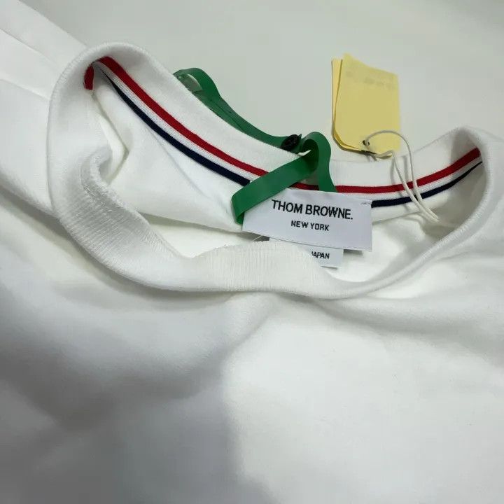 Thom Browne Thom Browne White Long Sleeve T-Shirt for Men 0079 Size US M / EU 48-50 / 2 - 8 Thumbnail