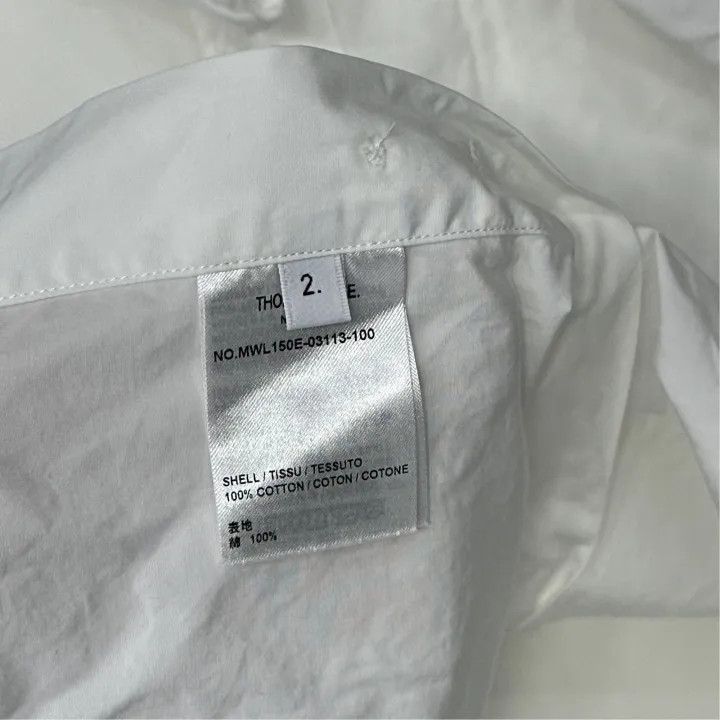 Thom Browne Thom Browne Classic Stripe Long Sleeve Shirt 0079 Size US S / EU 44-46 / 1 - 3 Thumbnail
